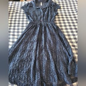 Navy lace dress